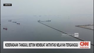 Keberadaan Tanggul Beton Membuat Aktivitas Nelayan Terganggu