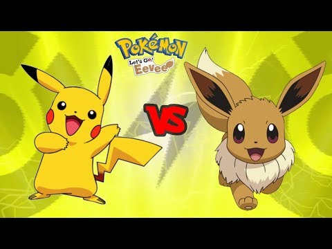 Pikachu Vs Eevee Pokemon Battle Pokémon Let's Go, Eevee! (Nintendo Switch)