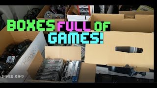 Boxes of Games from a garage sale call-back! N64, Nintendo, Playstation, Sega, & Atari! S2E16