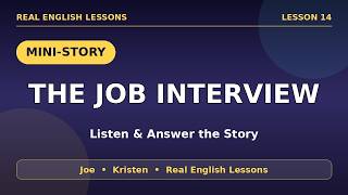 Sam's Job Interview — Learn English Through Story + Q&A | Mini-Story Lesson 14