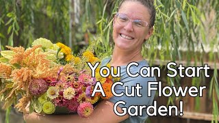 5 EASY Tips For Starting A Cut Flower Garden 🌷 || How To Grow Cut Flowers in 2024