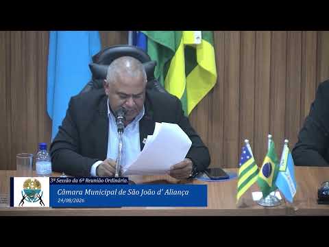 3º SESSÃO DA 6º REUNIÃO ORDINÁRIA