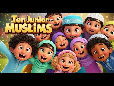 Ten Junior Muslims, Counting Song 1-10 | Islamic Kids Nasheed | Muslim Children's Nursery Rhyme