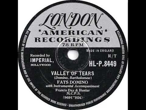 UK New Entry 1957 (102) Fats Domino - Valley Of Tears