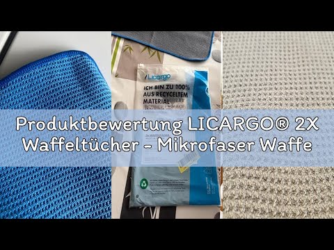 Produktbewertung LICARGO® 2X Waffeltücher - Mikrofaser Waffeltuch für kristallklare Autoscheiben ohn