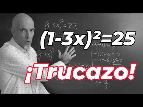 ECUACIÓN DE SEGUNDO GRADO: ¡Trucazo!