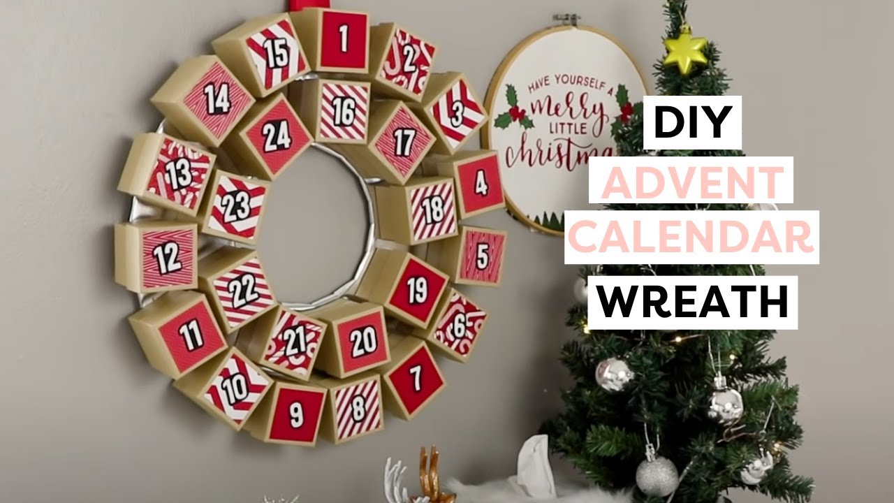 DIY Advent Calendar Wreath | How to Make a Wreath