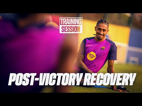 RECOVERY SESSION AFTER MALLORCA WIN 🏋️‍♂️  | FC Barcelona Training 🔵🔴