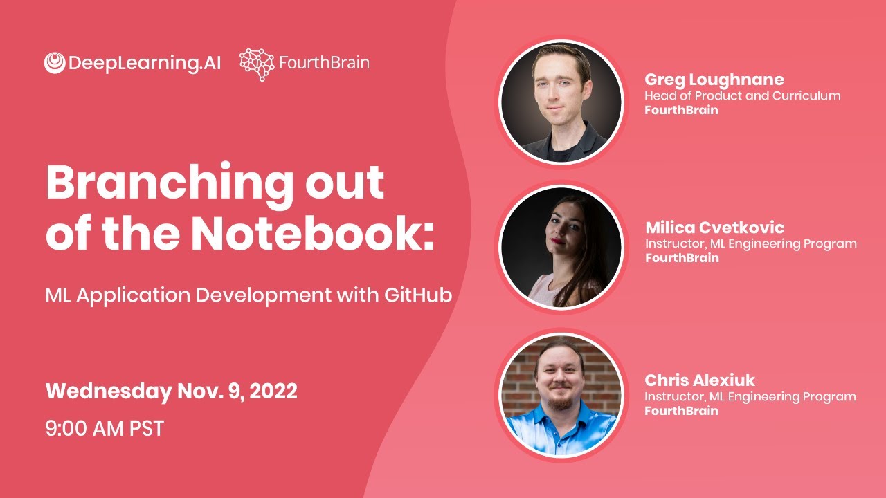 Branching out of the Notebook: ML Application Development with GitHub