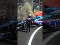 Gasly's Car Catches Fire in Baku ? #Shorts