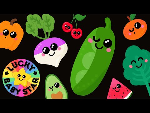🥕 Dancing Fruits & Veggies – Shake Your Peas! 🥑 Baby Sensory Fun Stream 🍎