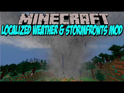 WEATHERS & STORMFRONTS MOD - Tormentas y tornados!! - Minecraft mod 1.6.4, 1.7.2 y 1.7.10 Review