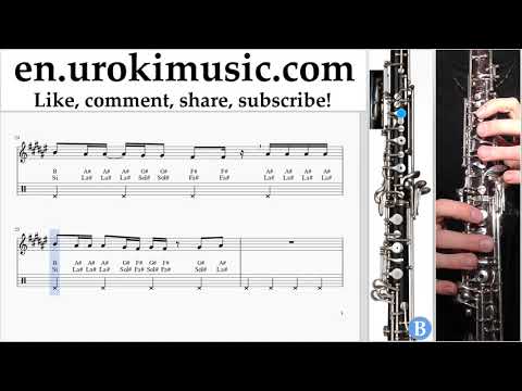 Oboe lessons Selena Gomez - Back To You Sheet Music Tutorial um-ih352