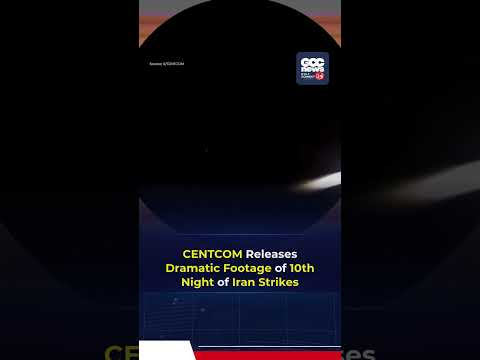 CENTCOM Releases Footage of 10th Night of U.S. Strikes on Iran
