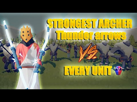 ARCHER GOD VS EVERY ARMY OF UNITS IN THE GAME l TABS no commentary