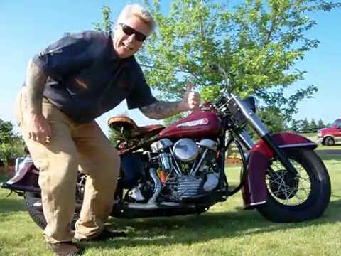 1949 Harley Davidson FL 74 Cubic Inch Standard solo edition.