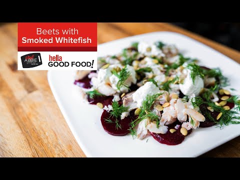 Beets with Smoked Whitefish