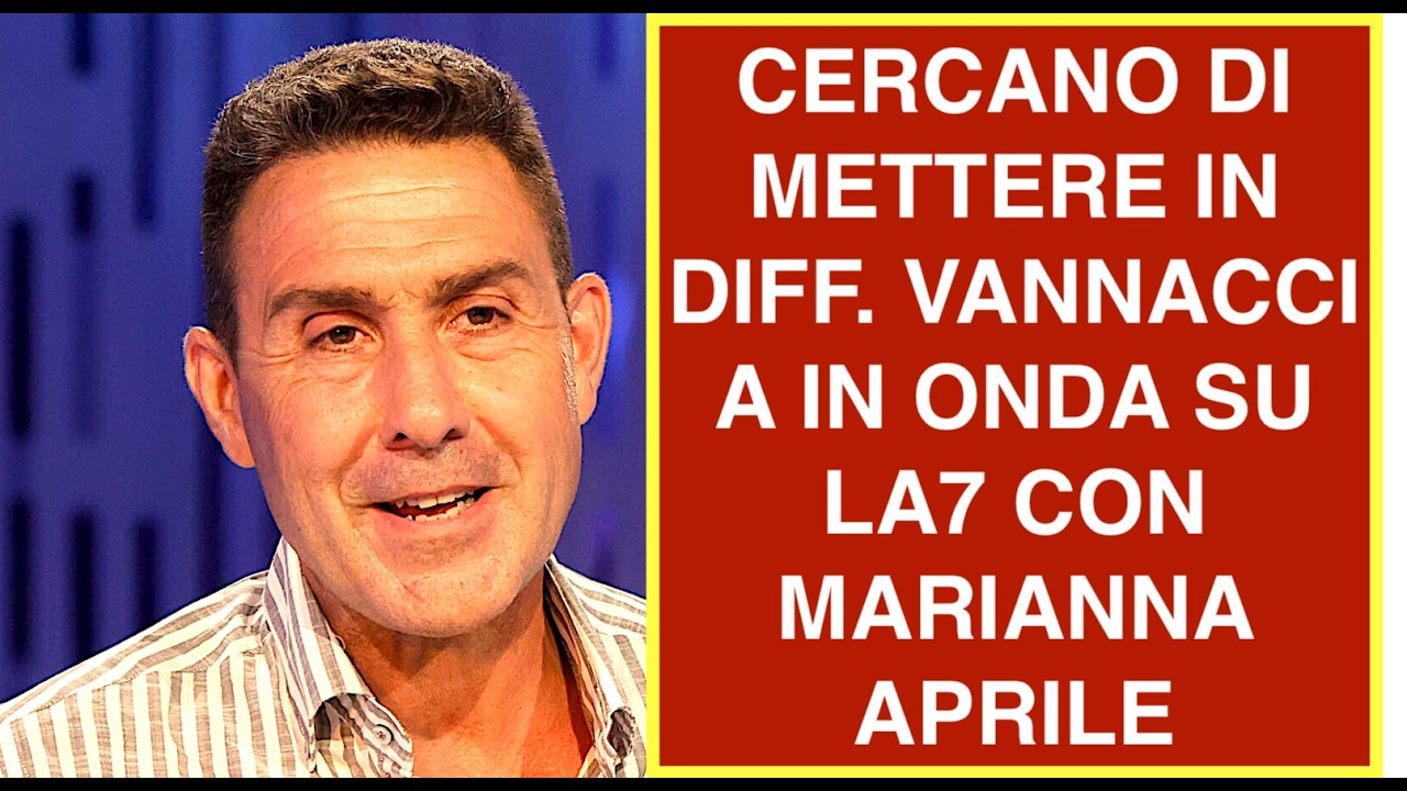 CERCANO DI METTERE IN DIFF. VANNACCI A IN ONDA SU LA7 CON MARIANNA APRILE