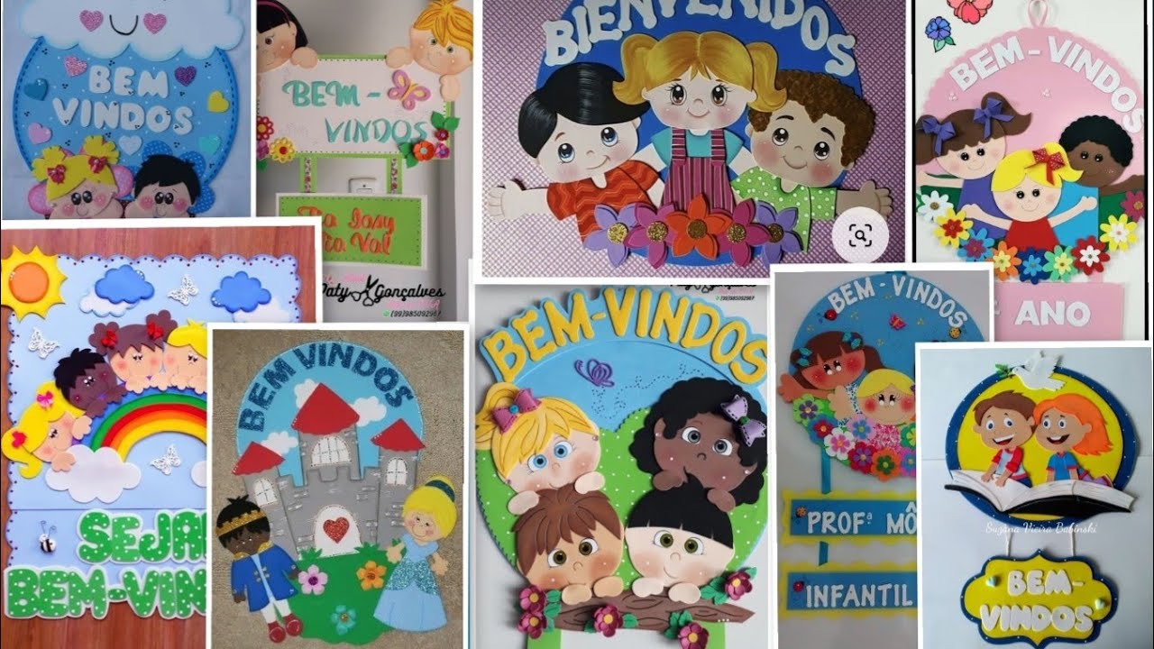 153 Ideias de Placas de Boas-Vindas para porta da sala de aula/Se inspire nessas ideias 💡