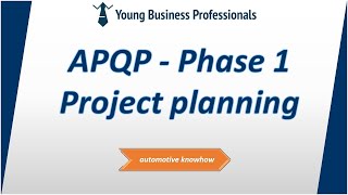 APQP Phase 1 - Project planning
