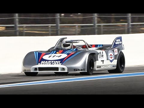 1970 Porsche 908/3 Group 6 Prototype racing on track: Accelerations, Downshifts & 3.0L Flat-8 Sound!