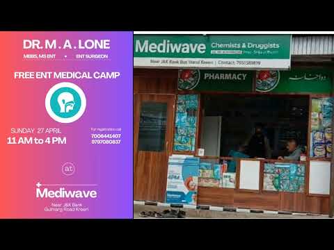 Free ENT Checkup At Mediwave Kreeri Near J&K Bank: Cont: 9797080837
