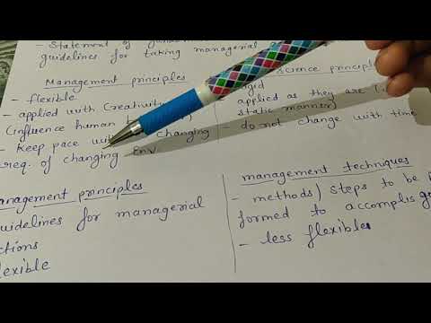 Meaning of principles management principles class 12 business studies