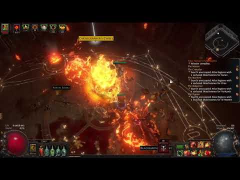 Silo Map boss. Path of Exile 3.13. New tier 6 map. EQ Juggernaut with ritual site at the end.