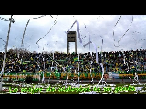 "ALDOSIVI VS SPORTIVO BELGRANO ,  FIESTA Y BATUCADA LOS 90`â™« â™ª â™«" Barra: La Pesada del Puerto • Club: Aldosivi