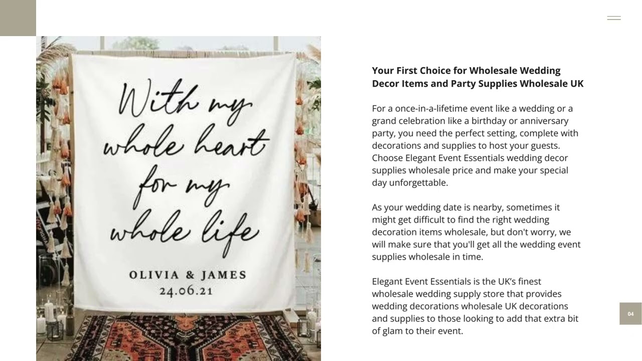 Elegant Event Essentials