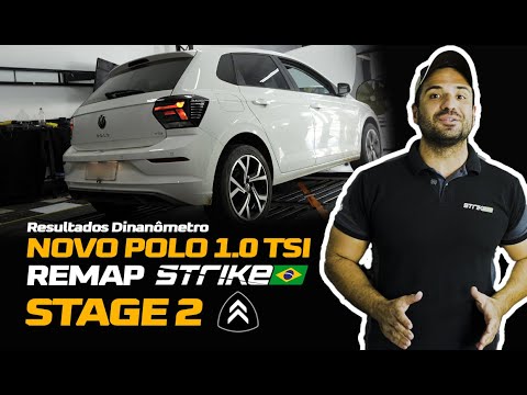 Novo Polo 1.0 TSI (Manual) - Resultados do Remap Strike Brasil Stage 2 em dinamômetro