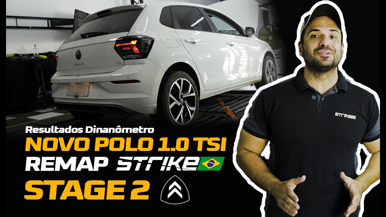 Novo Polo 1.0 TSI (Manual) - Resultados do Remap Strike Brasil Stage 2 em dinamômetro
