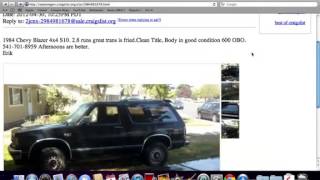 Craigslist East Oregon   Used Cars and Ford Trucks Under $1000 Available Online