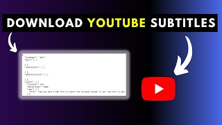 How to Download YouTube Subtitles as Google Play JSON File and Convert to SRT Subtitle File