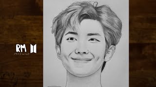 How to draw BTS RM step by step 1  Drawing Tutoria