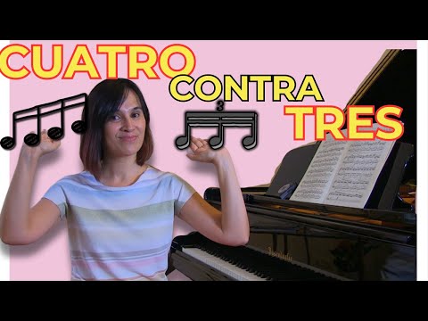 Polyrhythm: Four against three EASY on the piano