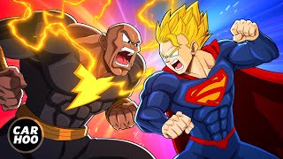 JUSTICE LEAGUE vs BLACK ADAM [ DBZ STYLE ]