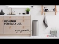 Brabantia Abfalleimer Touch Bin 30 l, New Matt Steel