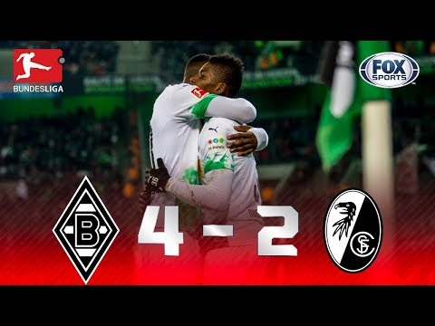 RESSUME A LIDERANÇA! Melhores momentos de Borussia Monchengladbach 4 x 2 Freiburg pela Bundesliga