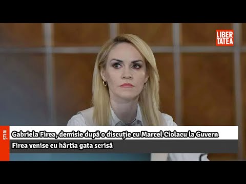Gabriela Firea, demisie după o discuție cu Marcel Ciolacu la Guvern |Libertatea
