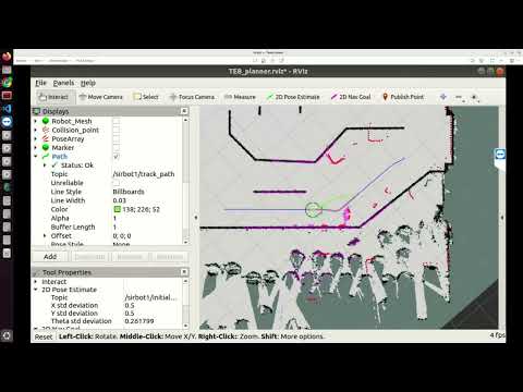 Testing local path planner TEB
