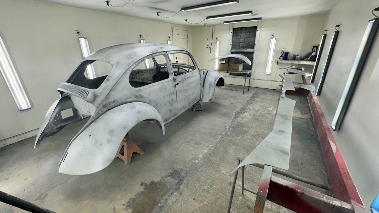 1968 VW bug  bodywork & primer  finished 