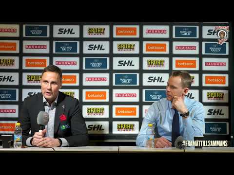 Presskonferensen efter Frölunda – Djurgården