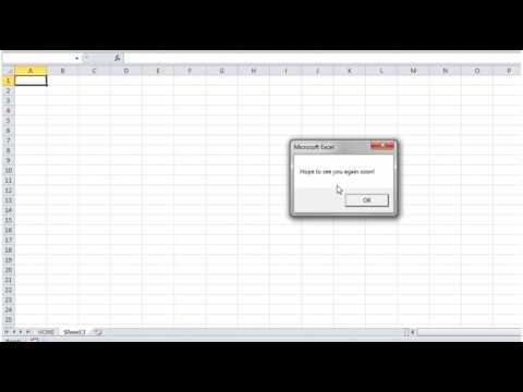 Excel 2010 VBA Tutorial 38   Events   Worksheet Activation & Deactivation