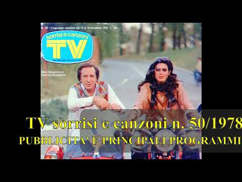 TV SORRISI E CANZONI n. 50 (10 dicembre - 16 dicembre 1978) - Pubblicità e principali programmi