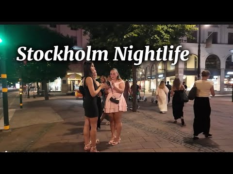 What Happens After Midnight 🌙 in Stockholm .Crazy Nightlife and Beautiful Swedish girls in 4K