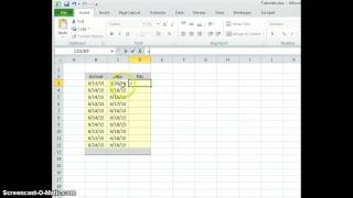 Excel: Calculate Hotel Block Days