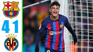 Barcelona vs Villarreal 4 1   All Goals