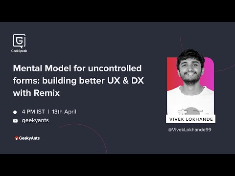 Mental Model for Uncontrolled Forms: Remix for Better UX/DX