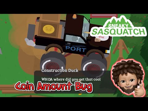 Sneaky Sasquatch - Coin Amount Bug or Fee from the Duck